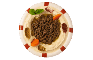 Hummus mit Fleisch